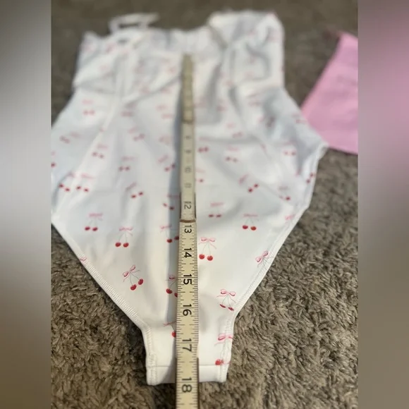 LoveShackFancy Veranda Mina One Piece | Cherry Bow Print | Dustbag | NWT | S - Picture 9 of 15